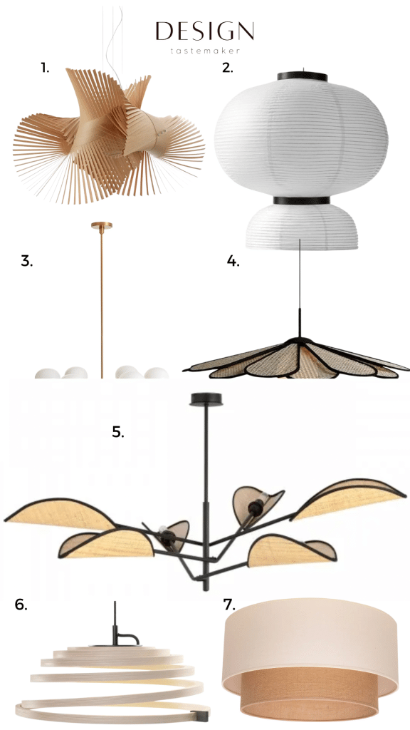 Japandi-Style Lighting – Our Best Picks Around The World 2 Japandi Pendants & Chandeliers