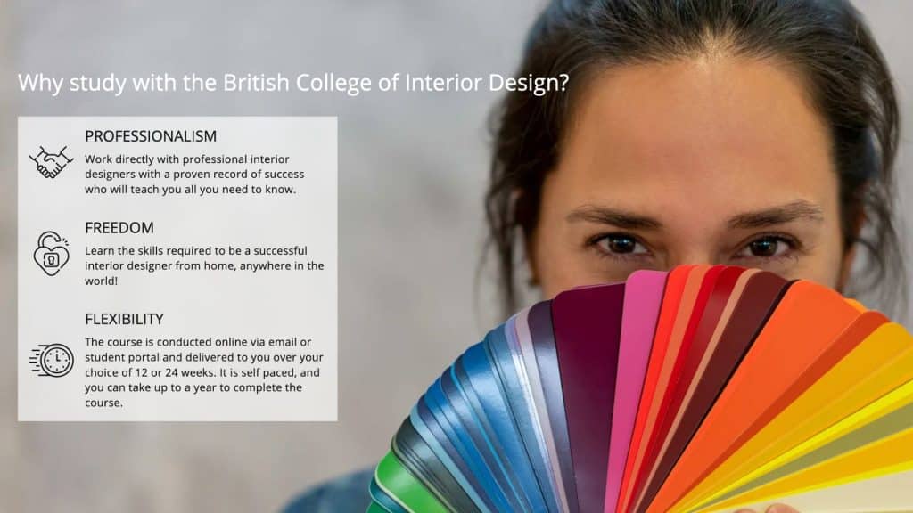 The British College of Interior Design offers a variety of online courses and programs in interior design