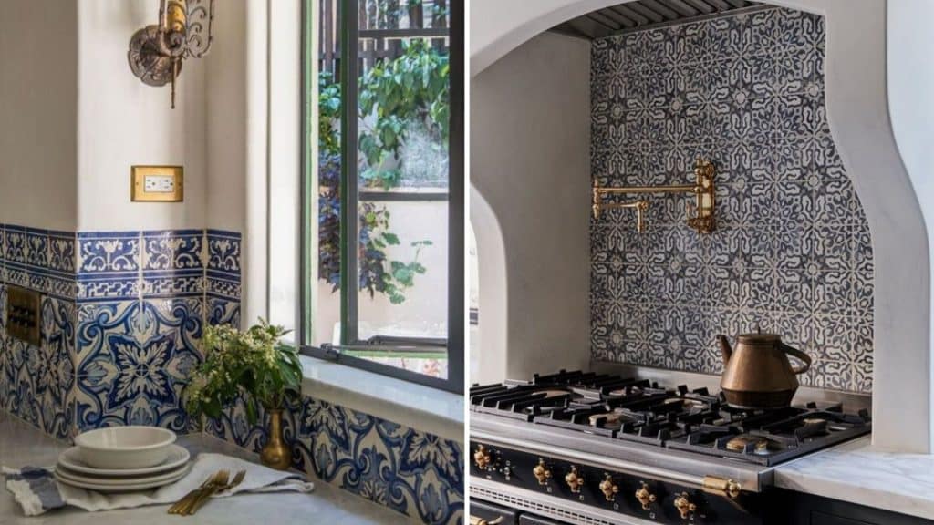 Mediterranean Kitchen Tile Inspiration 2 Blue And White Mediterranean Kitchen Tile Backsplash