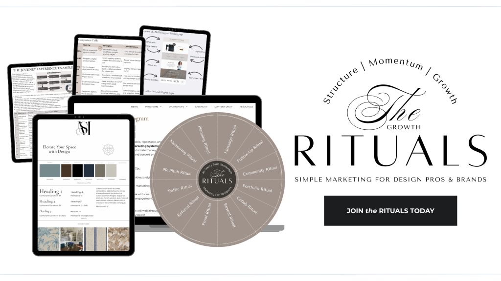 Interior Design Niche – Identify Yours And Grow Your Business 2 The Growth Rituals Simple Marketing for Design Pros Brands 1 2